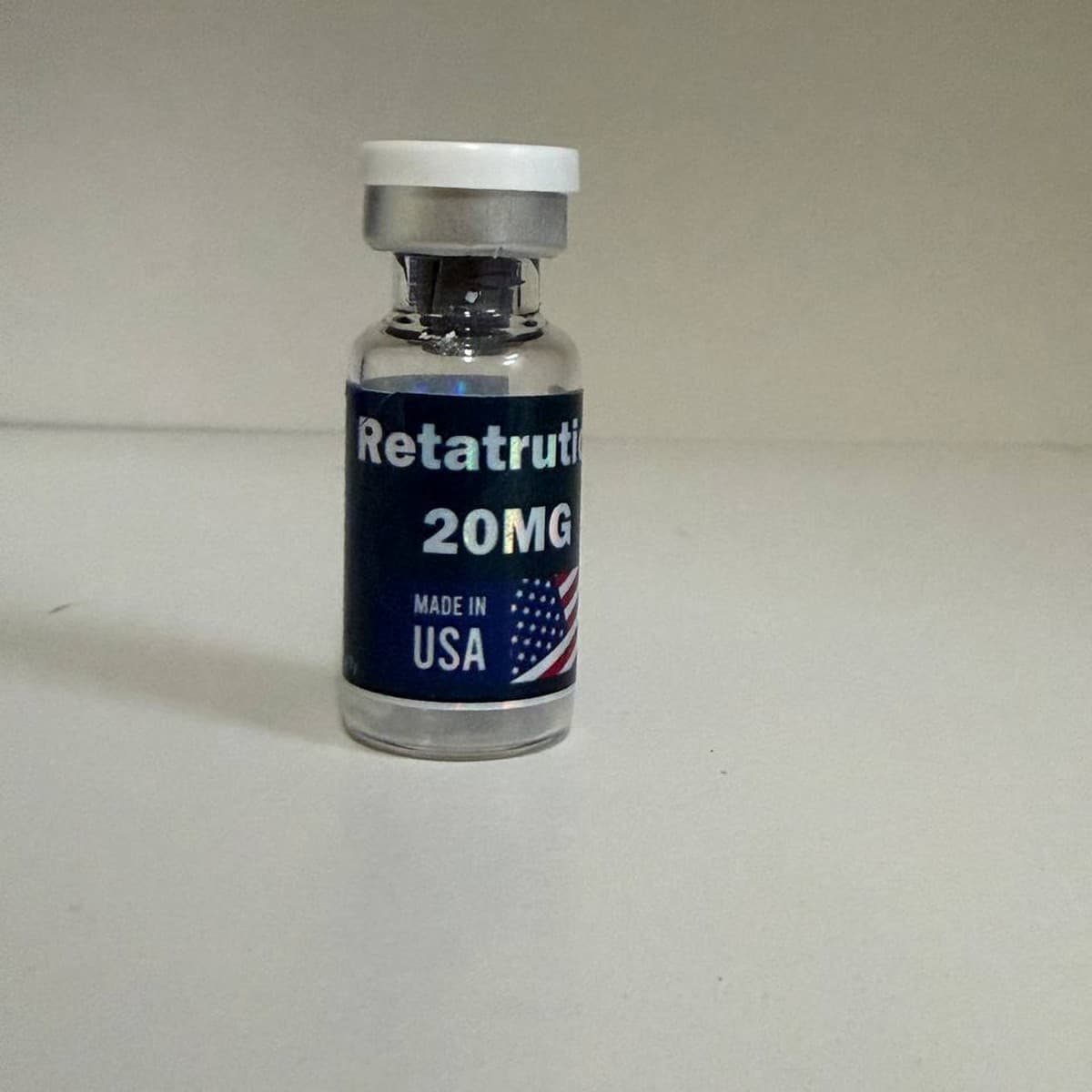 Palmetto Peptides branded GLP3 20mg vial with logo label - Palmetto Peptides