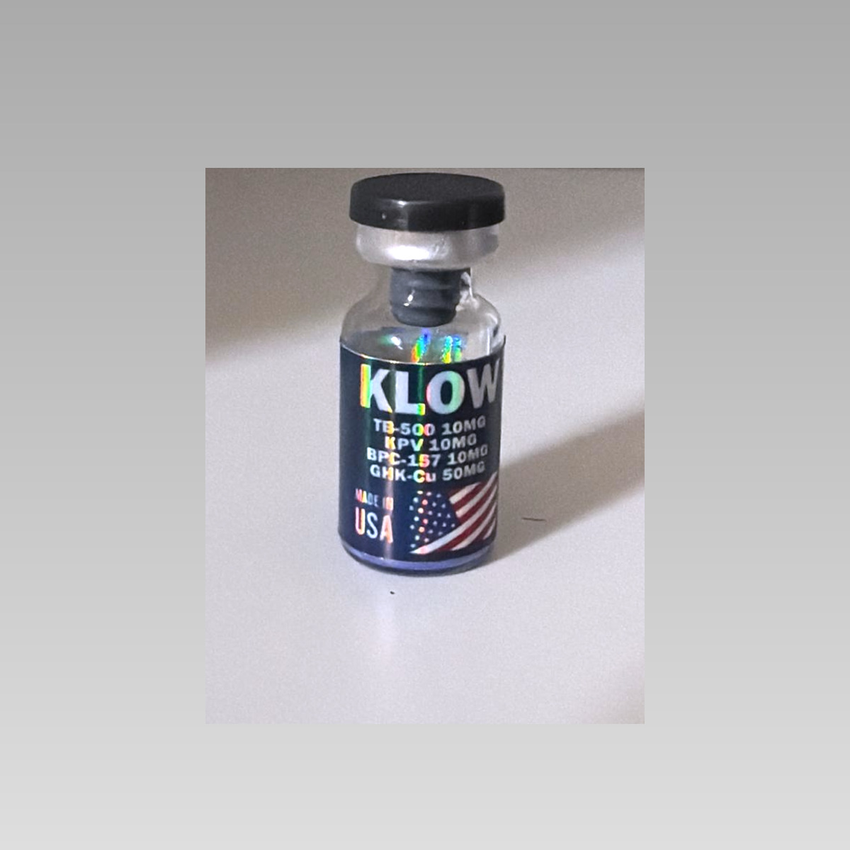 KLOW Stack 80mg research peptide blend - GHK-Cu BPC-157 TB-500 KPV - Palmetto Peptides COA verified